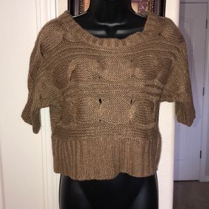 Taupe & Gold Sweater